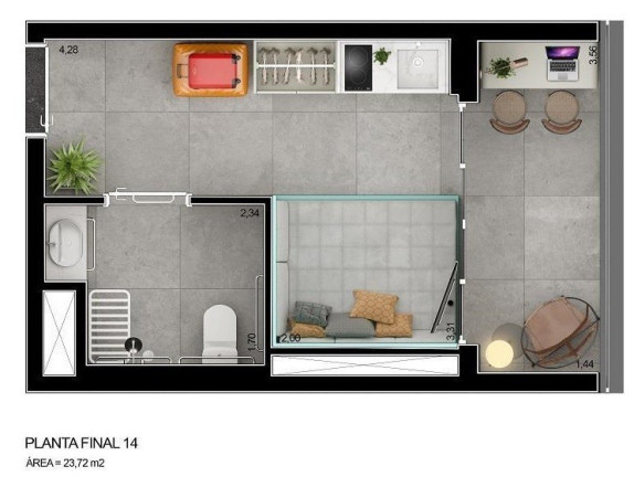 Imagem Imóvel com 1 Quarto à Venda, 20 m² em Vila Mariana - São Paulo