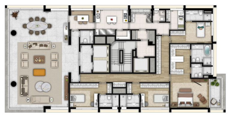 Apartamento com 4 Quartos à Venda, 359 m² em Vila Nova Conceição - São Paulo