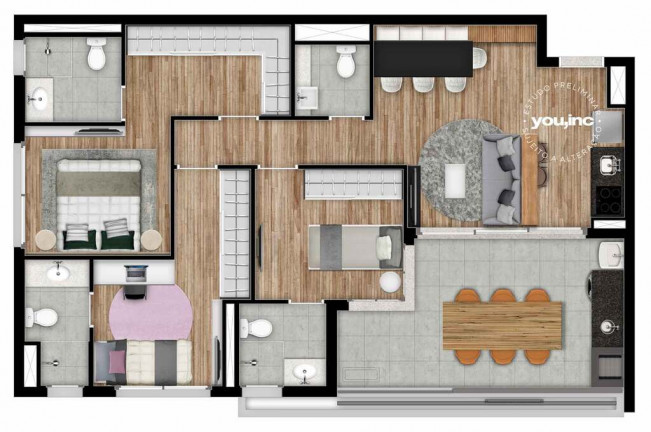 Imagem Apartamento com 2 Quartos à Venda, 67 m² em Brooklin - São Paulo