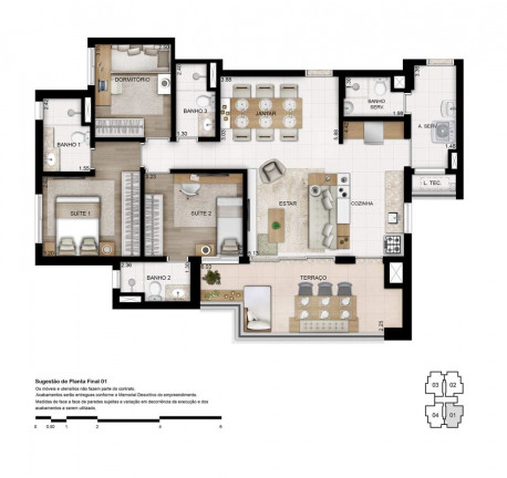 Imagem Apartamento com 3 Quartos à Venda, 170 m² em Jardim Chapadão - Campinas
