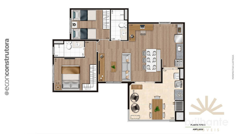Imagem Apartamento com 2 Quartos à Venda, 53 m² em Vila Bandeirantes - São Paulo