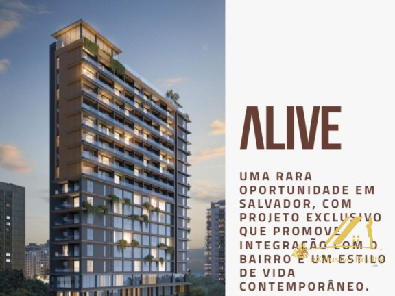Apartamento com 1 Quarto à Venda, 31 m² em Vitória - Salvador