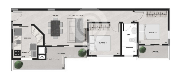 Imagem Apartamento com 2 Quartos à Venda, 81 m² em Jardim Botânico - Curitiba
