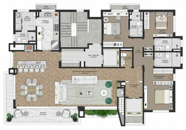 Imagem Apartamento com 3 Quartos à Venda, 180 m² em Rio Branco - Porto Alegre