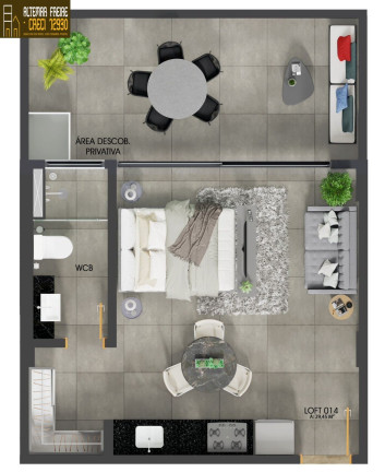 Apartamento com 1 Quarto à Venda, 24 m² em Intermares - Cabedelo