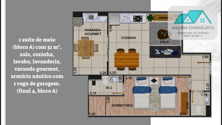 Apartamento com 2 Quartos à Venda, 114 m² em Maranduba - Ubatuba