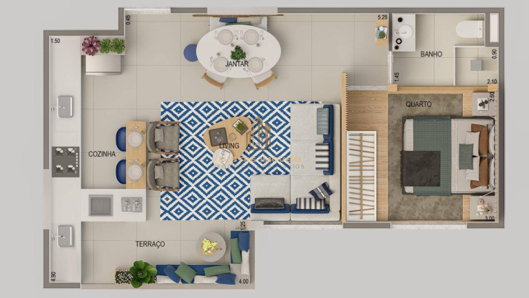 Imagem Apartamento com 2 Quartos à Venda, 46 m² em Bethaville I - Barueri