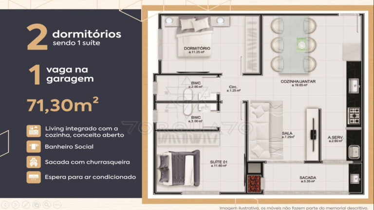 Imagem Apartamento com 3 Quartos à Venda, 96 m² em Tabuleiro (monte Alegre) - Camboriú