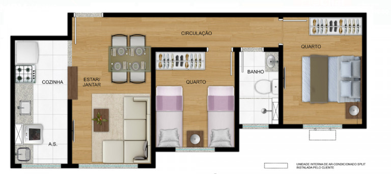 Apartamento com 2 Quartos à Venda, 43 m² em São Mateus - São Paulo