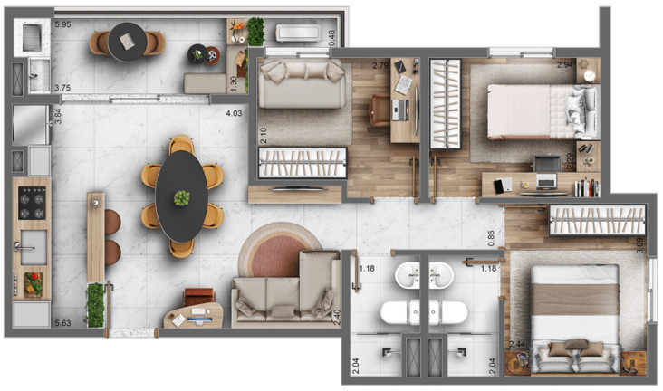 Imagem Apartamento com 2 Quartos à Venda, 45 m² em Freguesia Do ó - São Paulo