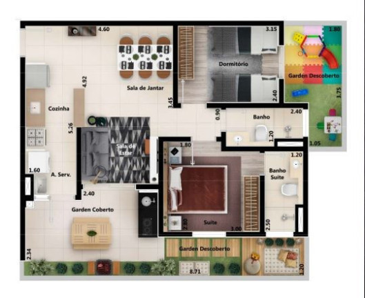 Imagem Apartamento com 1 Quarto à Venda, 57 m² em Condomínio Premium Lituânia - Sorocaba
