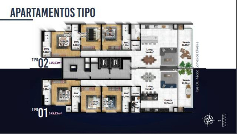 Imagem Apartamento com 3 Quartos à Venda, 145 m² em Centro - Barra Velha