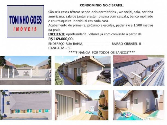 Imagem Casa com 2 Quartos à Venda, 150 m² em Cibratel Ii - Itanhaém