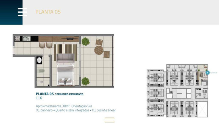 Apartamento com 1 Quarto à Venda, 25 m² em Intermares - Cabedelo