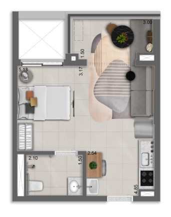 Apartamento com 1 Quarto à Venda, 41 m² em Alto Da Boa Vista - São Paulo