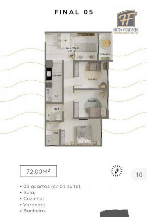 Apartamento com 2 Quartos à Venda, 53 m² em Poço - Cabedelo