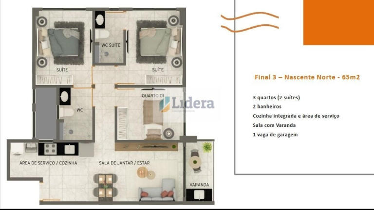 Imagem Apartamento com 3 Quartos à Venda, 64 m² em Formosa - Cabedelo
