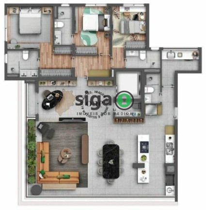 Imagem Apartamento com 4 Quartos à Venda, 167 m² em Brooklin - São Paulo