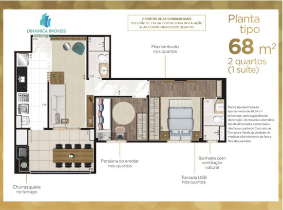 Imagem Apartamento com 2 Quartos à Venda, 68 m² em Taquaral - Campinas