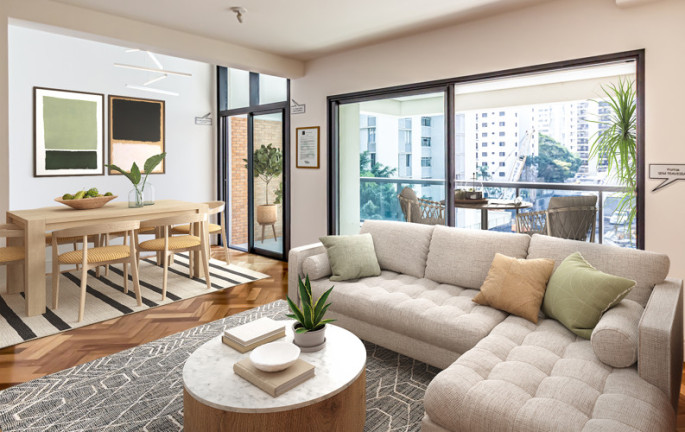 Apartamento com 3 Quartos à Venda, 127 m² em Jardins - São Paulo