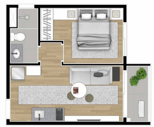 Imagem Apartamento com 1 Quarto à Venda, 45 m² em Liberdade - São Paulo