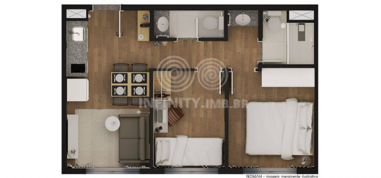 Imagem Apartamento com 2 Quartos à Venda, 45 m² em Brás - São Paulo