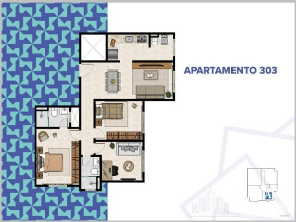 Imagem Apartamento com 2 Quartos à Venda, 67 m² em Jardim Belvedere - Volta Redonda