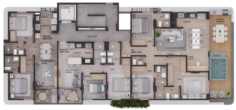 Imagem Apartamento com 3 Quartos à Venda, 122 m² em Intermares - Cabedelo