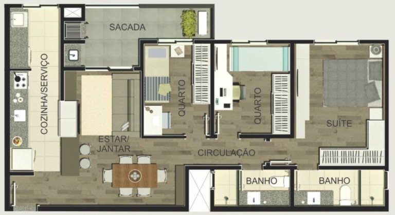 Apartamento com 2 Quartos à Venda, 79 m² em Vila Izabel - Curitiba