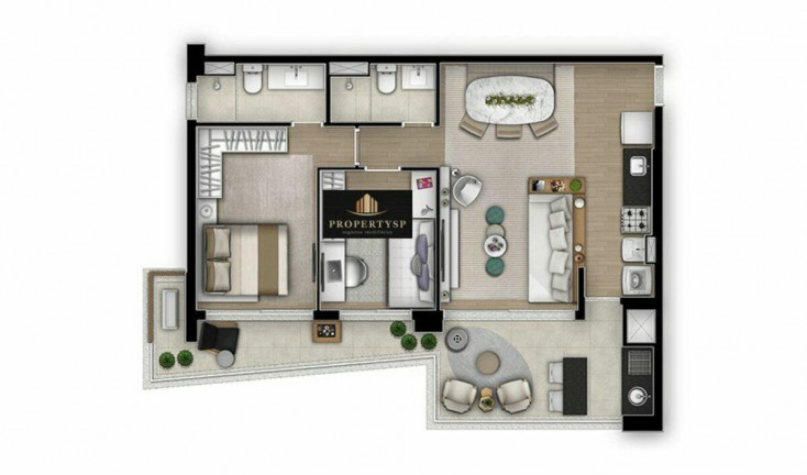 Imagem Apartamento com 1 Quarto à Venda, 85 m² em Cerqueira César - São Paulo