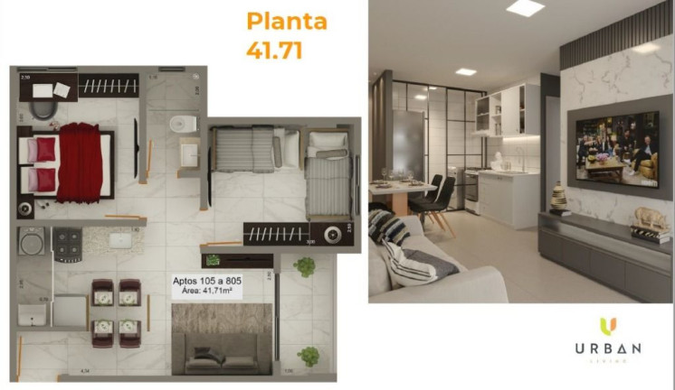Imagem Apartamento com 2 Quartos à Venda, 46 m² em Tambiá - João Pessoa