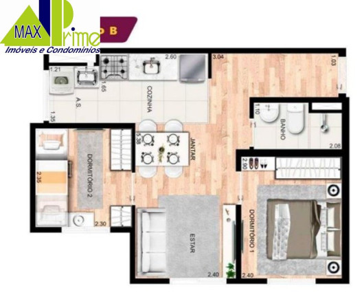 Imagem Apartamento com 2 Quartos à Venda, 35 m² em Cidade Antônio Estevão De Carvalho - São Paulo