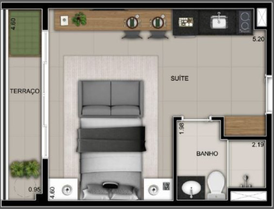 Imagem Apartamento com 1 Quarto à Venda, 18 m² em Bela Vista - São Paulo