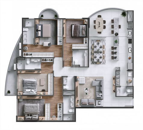 Imagem Apartamento com 4 Quartos à Venda, 180 m² em Balneário Santa Clara - Itajaí