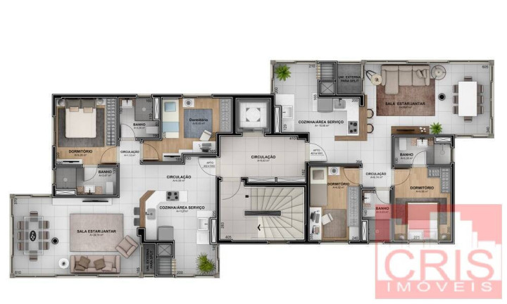 Imagem Apartamento com 2 Quartos à Venda, 75 m² em Botafogo - Bento Gonçalves