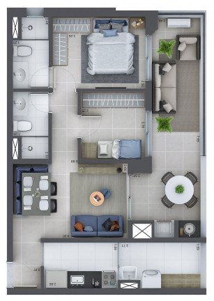 Apartamento com 2 Quartos à Venda, 67 m² em Barra Funda - São Paulo