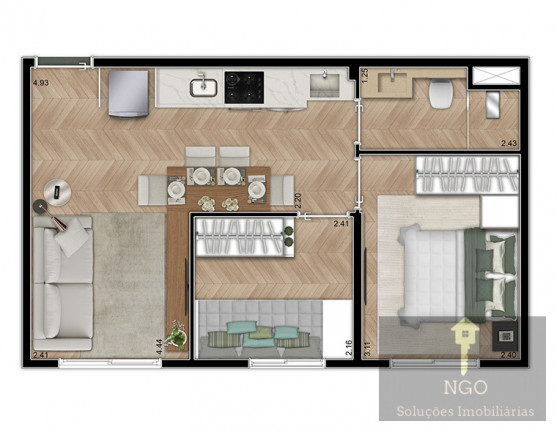 Imagem Apartamento com 2 Quartos à Venda, 35 m² em Pirituba - São Paulo