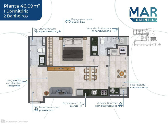 Imagem Apartamento à Venda, 35 m² em Toninhas - Ubatuba