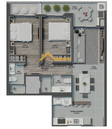 Imagem Apartamento com 2 Quartos à Venda, 77 m² em Campinas - São José