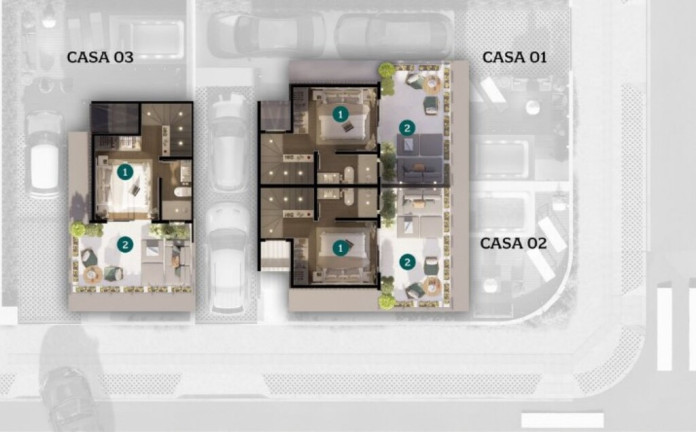 Imagem Casa de Condomínio com 3 Quartos à Venda, 182 m² em Ariribá - Balneário Camboriú