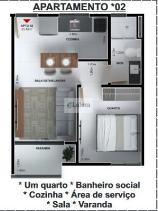 Apartamento com 1 Quarto à Venda, 33 m² em Intermares - Cabedelo