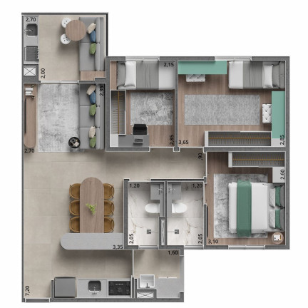 Imagem Apartamento com 3 Quartos à Venda, 70 m² em Rudge Ramos - São Bernardo Do Campo