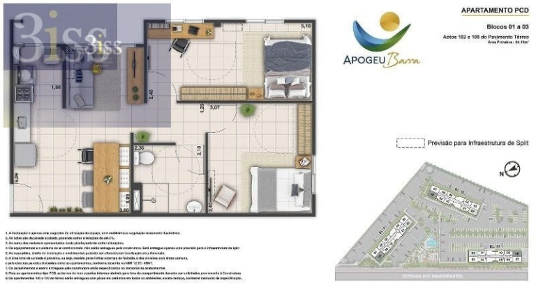 Apartamento com 2 Quartos à Venda, 44 m² em Vargem Pequena - Rio De Janeiro