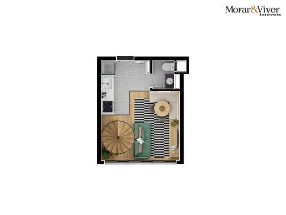 Imagem Apartamento com 2 Quartos à Venda, 61 m² em água Verde - Curitiba