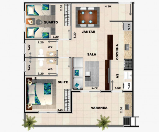 Imagem Apartamento com 2 Quartos à Venda,  em Itaguá - Ubatuba