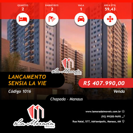 Imagem Apartamento com 2 Quartos à Venda, 59 m² em Chapada - Manaus