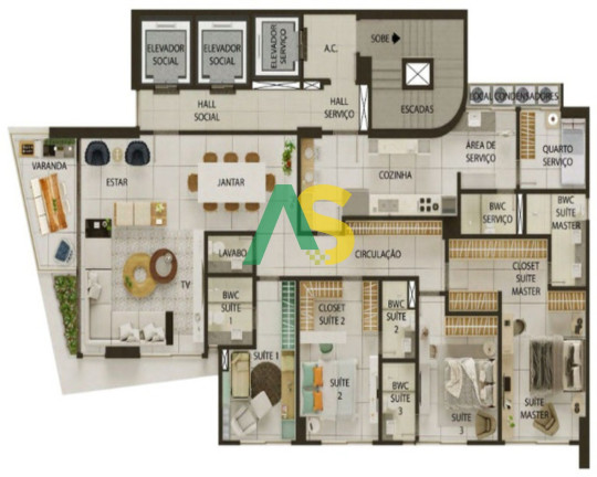 Imagem Apartamento com 3 Quartos à Venda, 180 m² em Boa Viagem - Recife