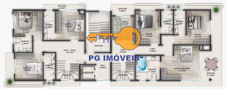 Imagem Apartamento com 2 Quartos à Venda, 74 m² em Balneário Gaivotas - Matinhos