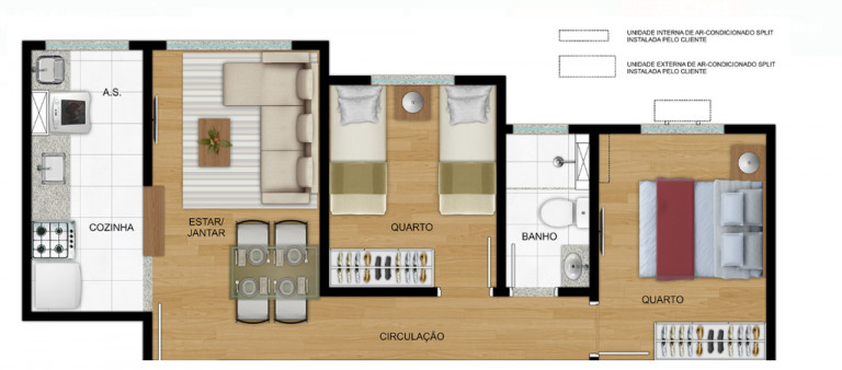 Apartamento com 2 Quartos à Venda, 43 m² em São Mateus - São Paulo