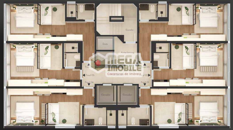 Imagem Apartamento com 1 Quarto à Venda, 30 m² em Centro - Florianópolis